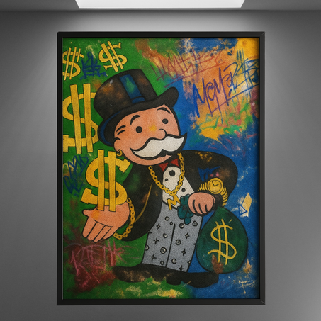 MONOPOLY CASH ART POSTER