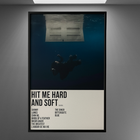 HIT ME HARD AND SOFT POSTER