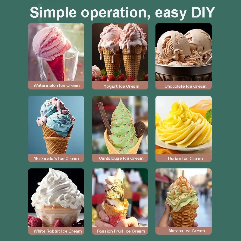 ماكينة صنع ايس كريم الحديثة Soft Ice Cream