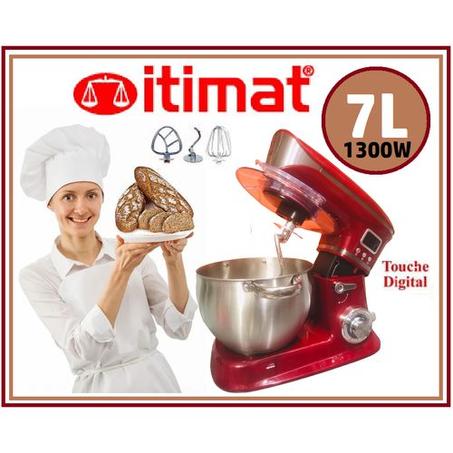 Itimat Robot Petrin Multifonctions numérique avec écran 7 Litres