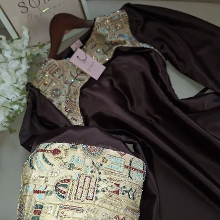 فستان غزال - بني