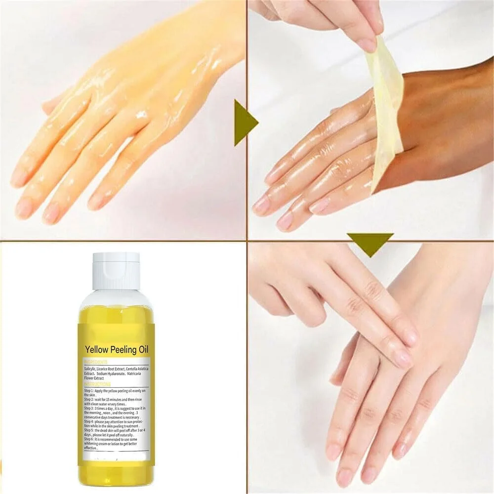 زيت تقشير الوجه واليدين