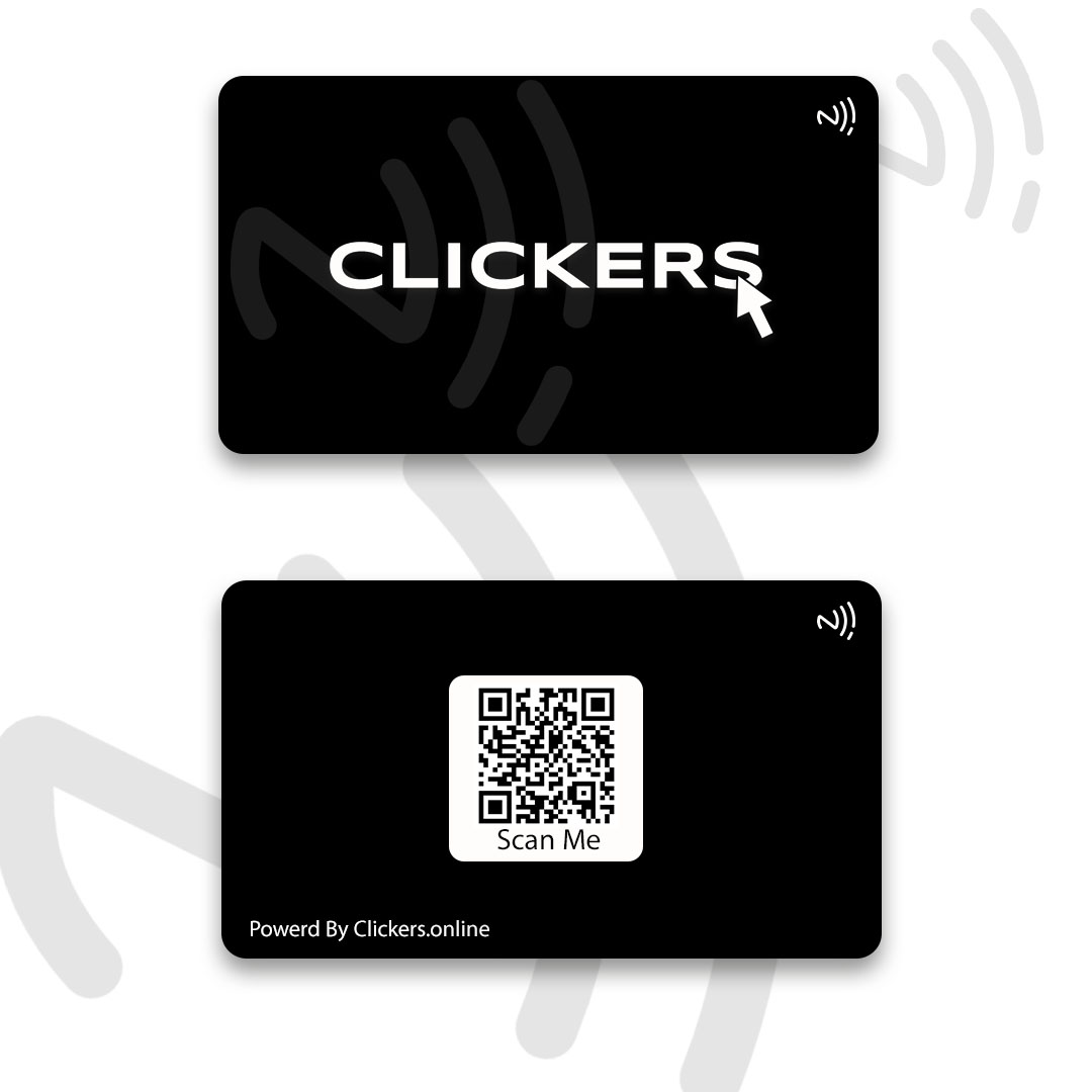 Clickers NFC Digital Business Card (Black)