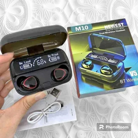 Écouteurs sans fil Bluetooth M10 TWS V51 9D stéréo oreillettes de Sport étanches