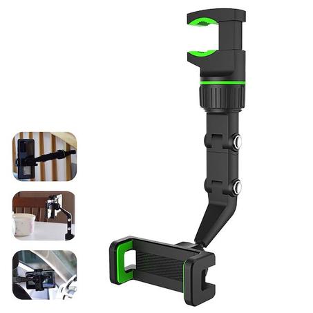 Rearview Mirror Mobile Phone Car Holder   حامل الهاتف للسيارة بمرآة الرؤية الخلفية