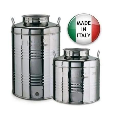 Bidon de conservation d'huile d'olive inox 18/10