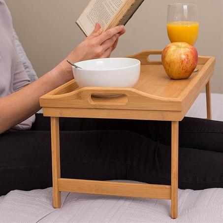 PLATEAU PETIT DÉJEUNER EN BAMBOU 50X30 CM