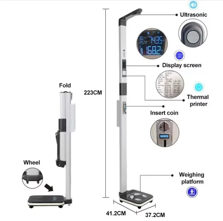 Balance de pesée et de mesure de la taille intelligente