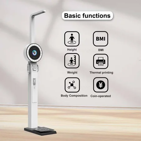 Borne de mesure corporelle intelligente – Taille, poids, IMC et composition corporelle