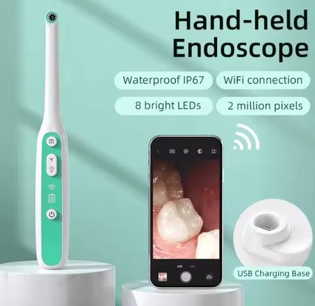 Caméra Dentaire  intra-orale Orale Inspection de Surveillance de la Lumière LED HD pour Dentiste Vidéo Disponible sur IOS et Android