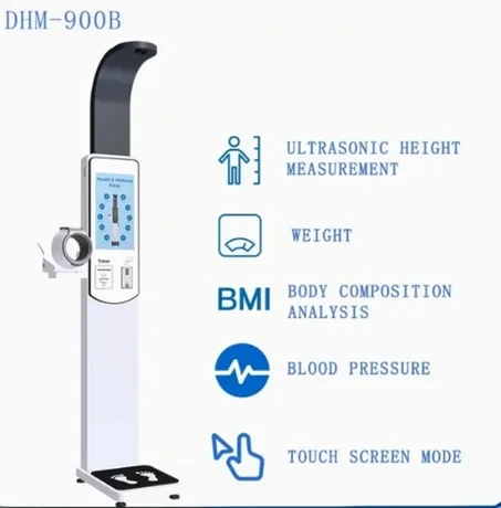 Borne médicale de santé avec mesure taille, poids et tension  –Écran  19 pouces  REF25