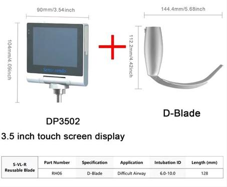 Laryngoscope vidéo à écran tactile Sensorendo