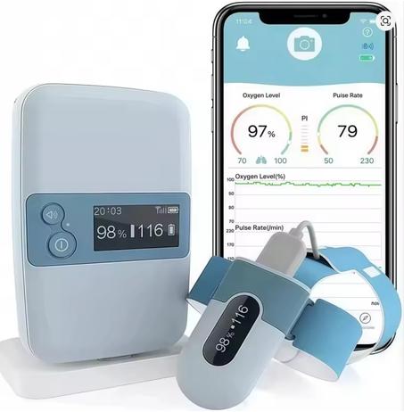 Viatom Moniteur d'Oxygène Portable pour Bébé et Enfant, Oxymètre de Pouls Sans Fil, Pulsiomètre Pédiatrique