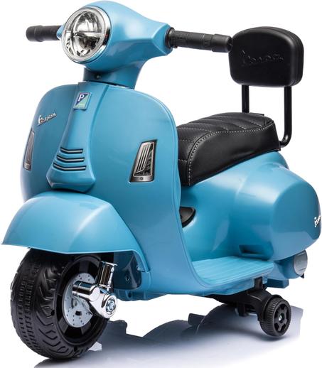 Vespa Moto Electrique pour Enfants avec Dossier Sons et lumières intégrés 6 Volts