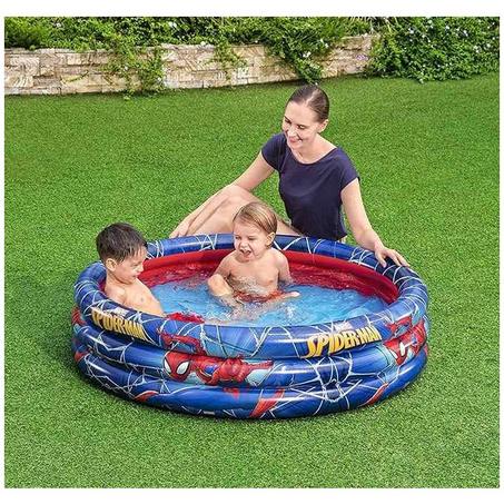 PISCINE 3 ANNEAUX SPIDER MAN BESTWAY 98018 - 122 x 25 CM
