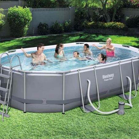 PISCINE HORS SOL POWER STEEL OVALE 488x305x107 CM