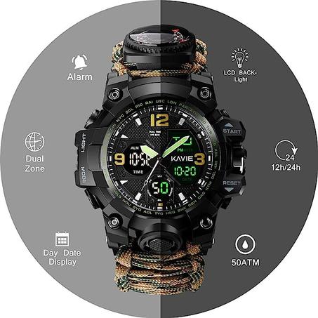 Montre tactique Multifonctionnelle