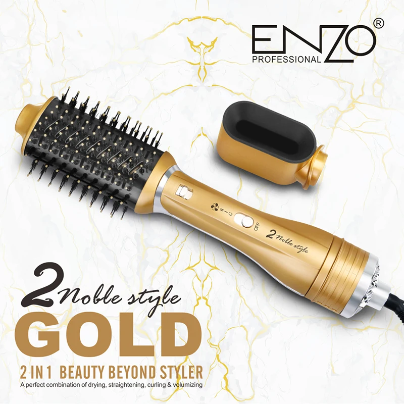 فرشاة تصفيف الشعر ومجفف الشعر 2 في 1 من ENZO EN-751