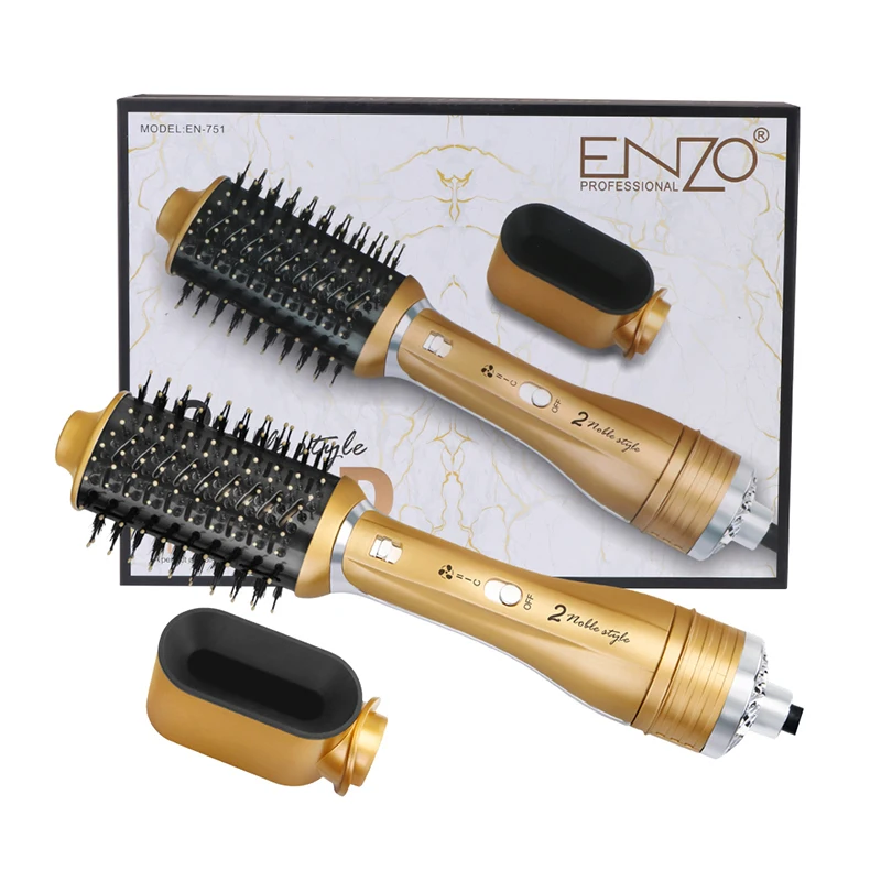 فرشاة تصفيف الشعر ومجفف الشعر 2 في 1 من ENZO EN-751