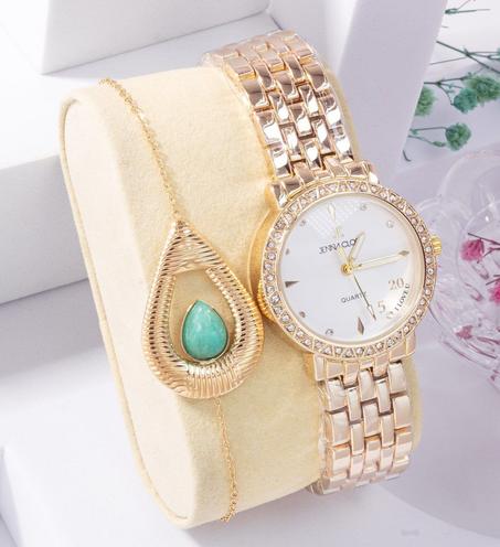 Gourmette + Montre ref07