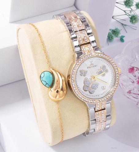 Gourmette + Montre ref10