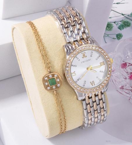 Gourmette + Montre ref04