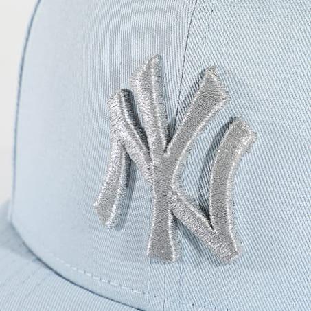 Casquette Snapback Metallic 9Fifty NY Yankees 60595213 Bleu Clair