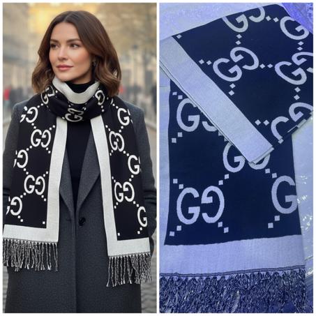 châle en cachemire gucci Noir ( GC14)