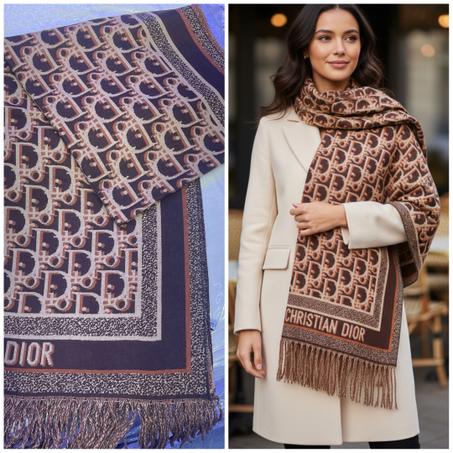 châle en cachemire Dior (D25)