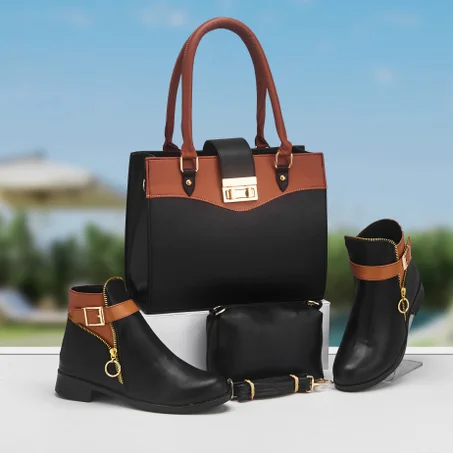 باك نسائي مكون من حقيبة راقية مع بودز بجميع المقاسات 2026