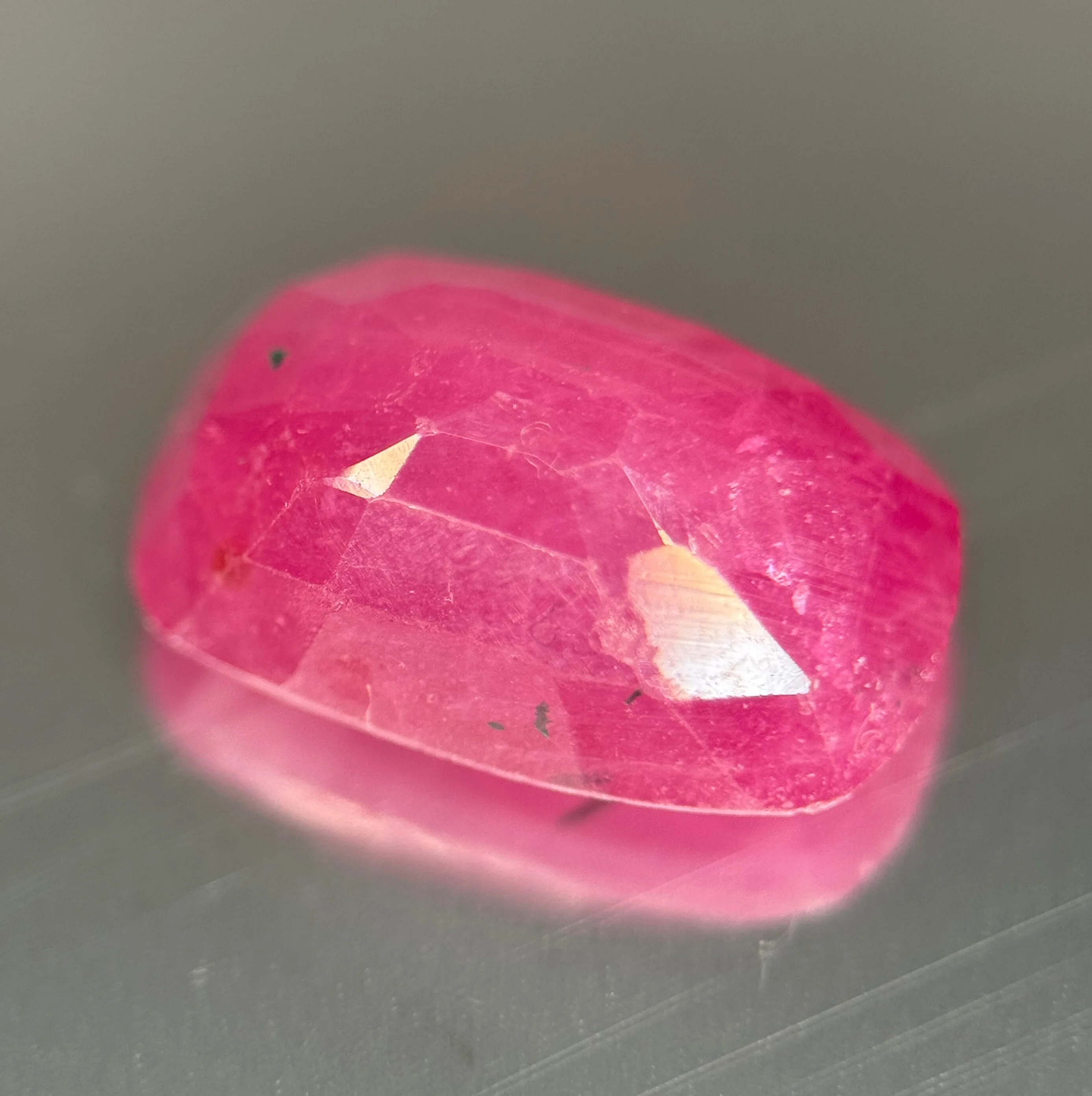 6 Ct Natural Ruby, included with No Treatment Rich Crimson Red