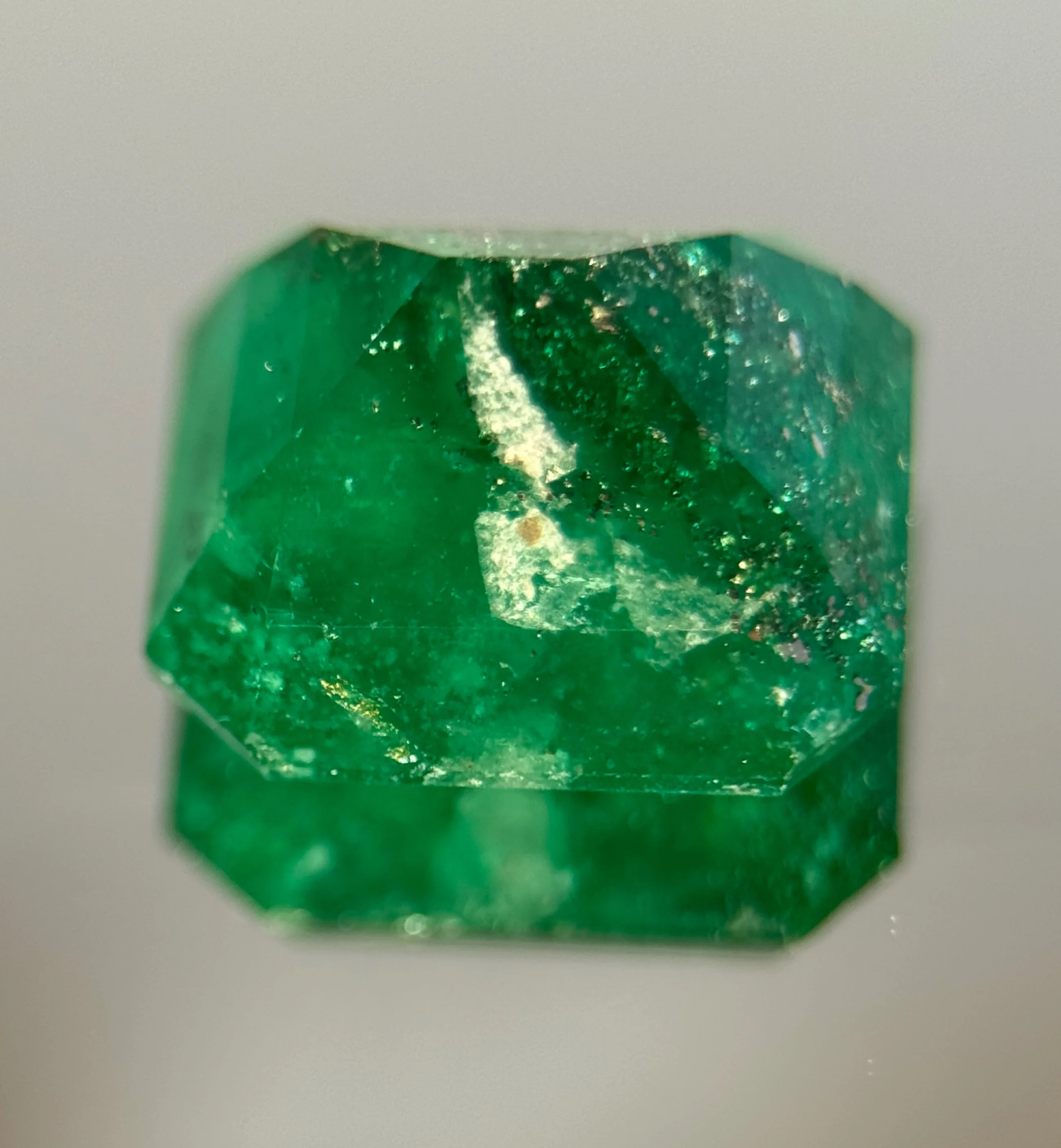 4.05 CT Natural Emerald, Included with No Treatment Vivid Green