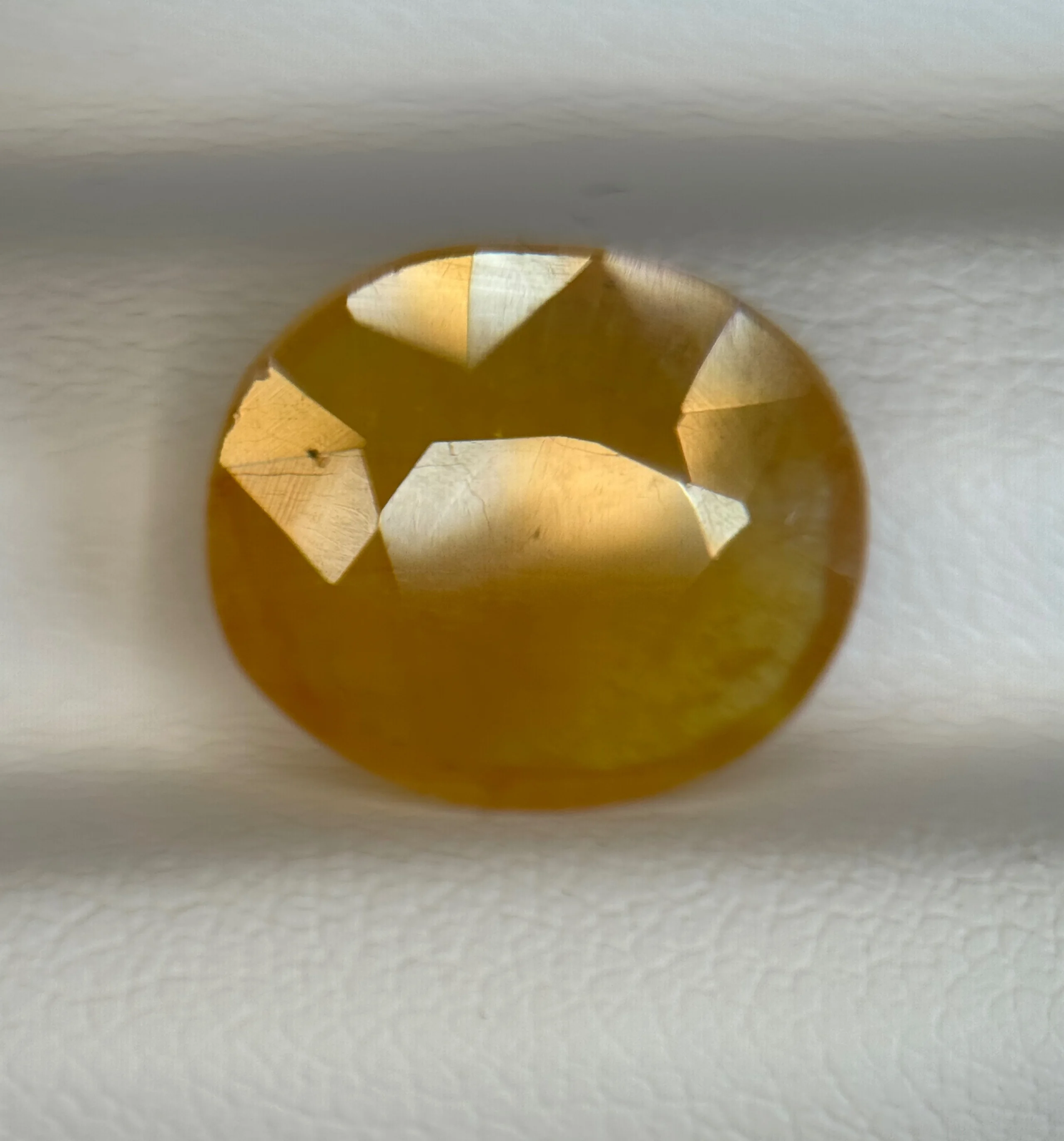 Rare 5.3Ct, VS - Sunset Yellow-Orange Sapphire