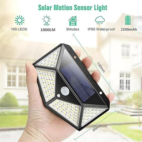 مصباح جداري شمسي ذكي Sajo – بإضاءة تلقائية ومستشعر حركة