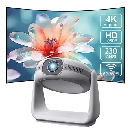 بروجكتر ذكي محمول K1– عرض 1080P مع واي فاي وبطارية مدمجة