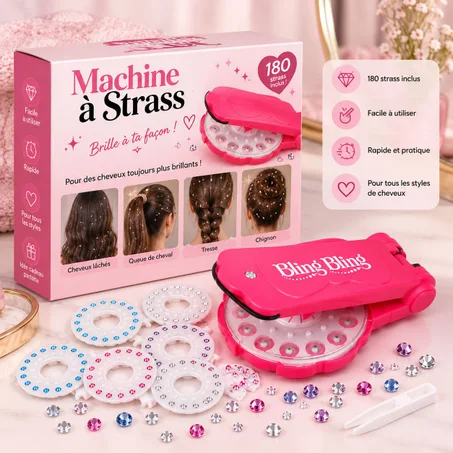 Bling Hair™ – Machine à Strass pour Cheveux ✨