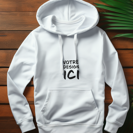 Sweat à capuche coton personnalisé