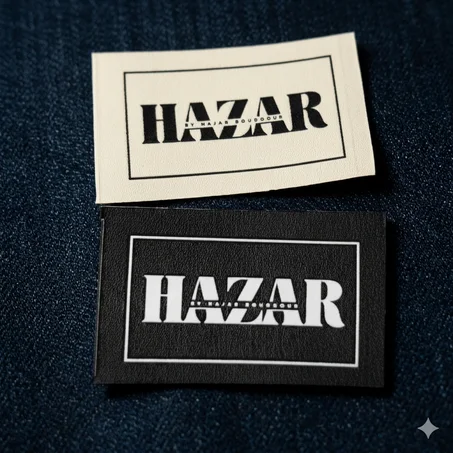 Étiquettes simili cuir Souple personnalisée imprimée