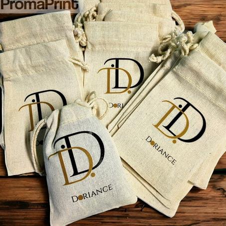 Pochon en toile de coton ou satin