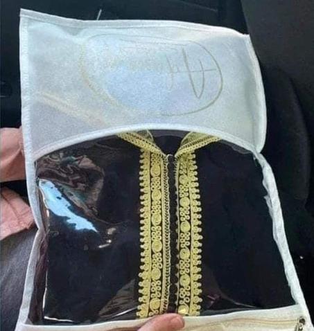 Pochette caftan 30x60 cm non tissé personnalisé