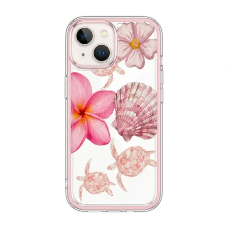 Coque Summer Pink Paradise – Élégance Florale & Vibes Tropicales 🌸🐚✨