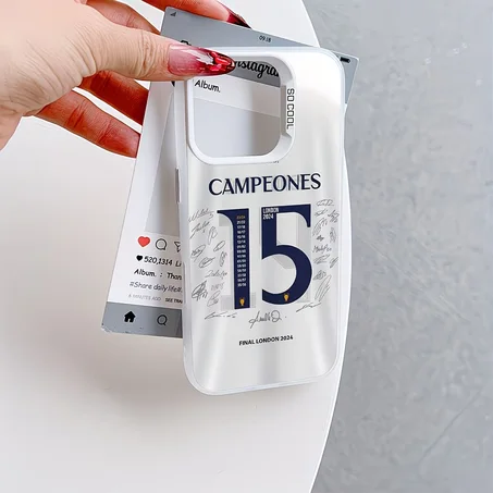 Champions 15 iPhone Case – Minimal Football Winner Design ⚽📱🏆