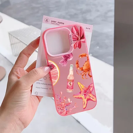 Pink Seacore iPhone Case – Dreamy Ocean Aesthetic Cover        🐚📱