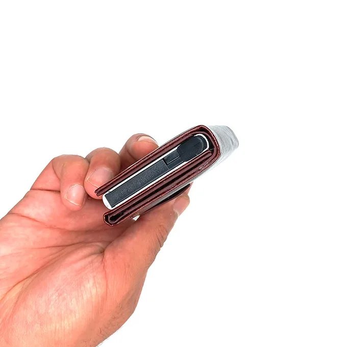 Carteira eSlide Castanha- RFID