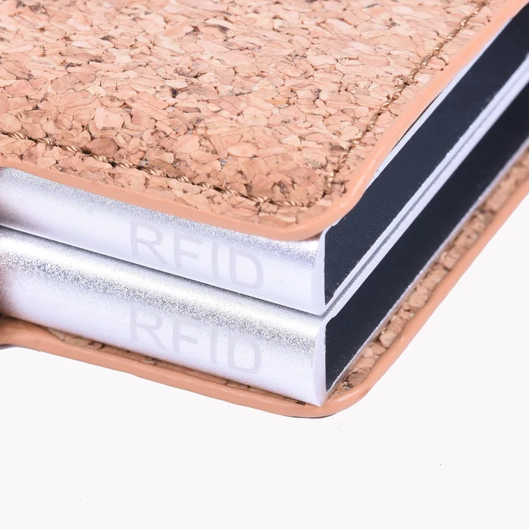 Carteira eSlide Duplicada Cortiça - RFID