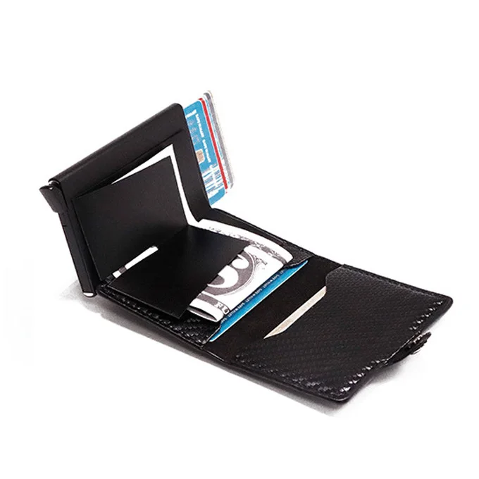 Carteira RFID de Fibra de Carbono