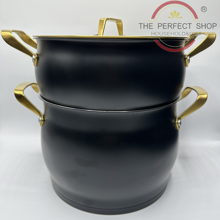 MÉNAGE STYLE  COUSCOUSSIER 8L BLACK SERIE EK231NCS08