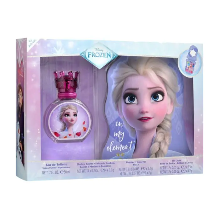 🩵​👑​​Coffret FROZEN Reine des Neiges Eau de Toilette 50 ml + palette de maquillage sous licence officielle © DISNEY🩵​👑