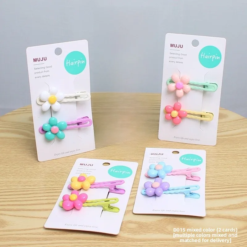 💫​​✨💛​🌸​💐​​​Pack de 2 pinces à ornements "Fleurs" couleurs mixtes🩵​​🌸​💐💫​​✨