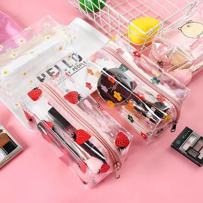 🌼🌼Trousse de rangement en PVC imprimé fleurs L18xl10xH10🌺✨